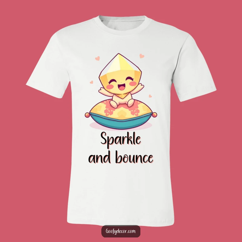 Funny Gem Bounce T-Shirt: Playful and Hilarious Character Tee