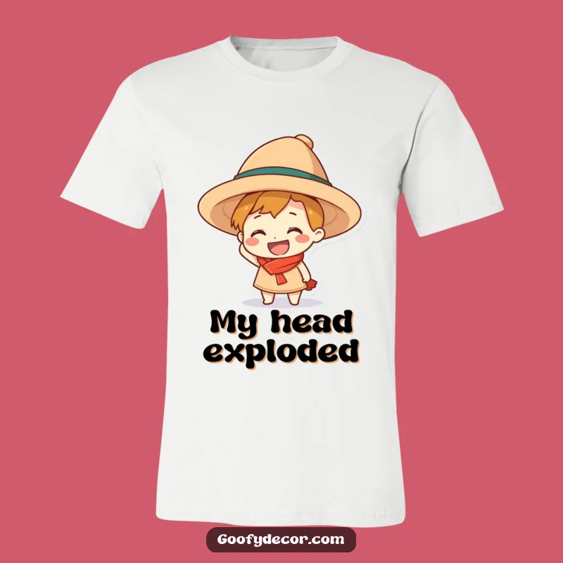 Funny Grinning Character Hat Tee - Bold Style for Laugh Out Loud Moments