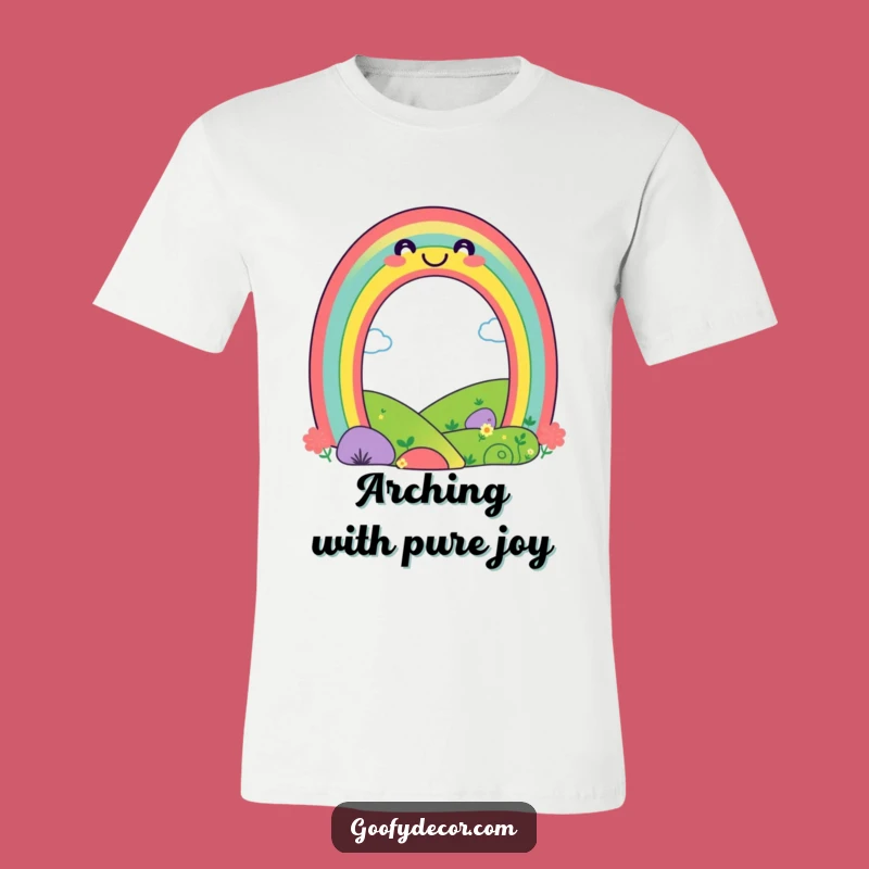 Funny Playful Rainbow T-Shirt - Spread Smiles with Colorful Vibes!