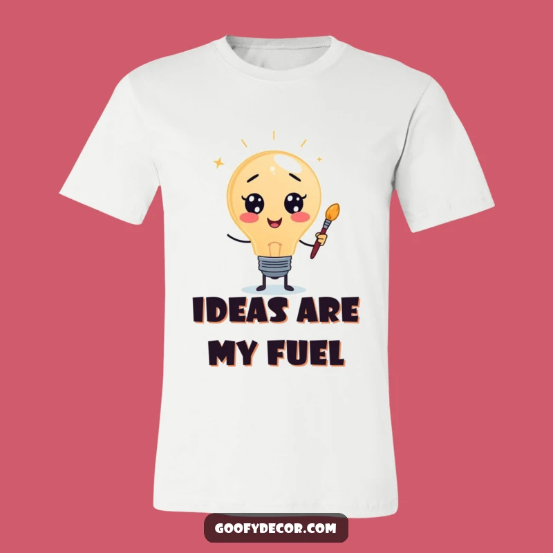 Funny Lightbulb T-Shirt: Wear Your Brightest Creative Spark!