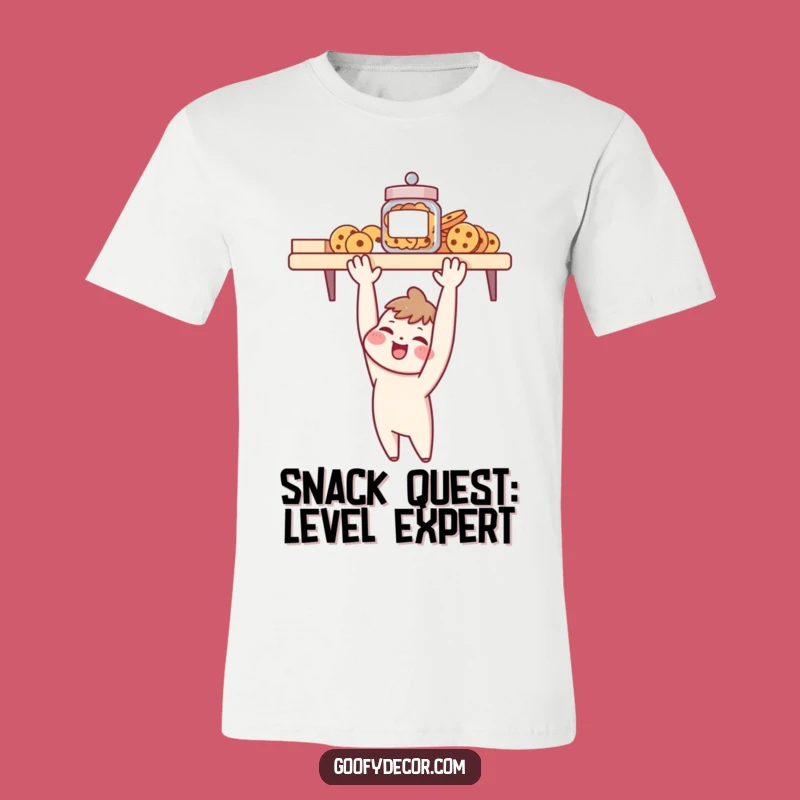 Funny T-Shirt: Cheerful Character's Cookie Jar Quest, Hilarious Gift Idea