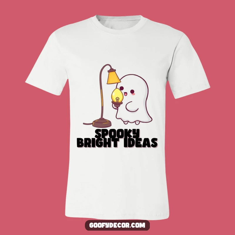 Funny Kawaii Ghost Tickling Lamp T-Shirt: Wear Your Mischievous Spirit