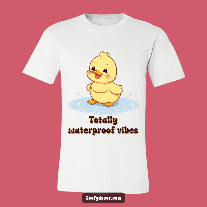 Funny Duckling Splashing T-Shirt: Wear Your Joyful Spirit - Perfect Gift