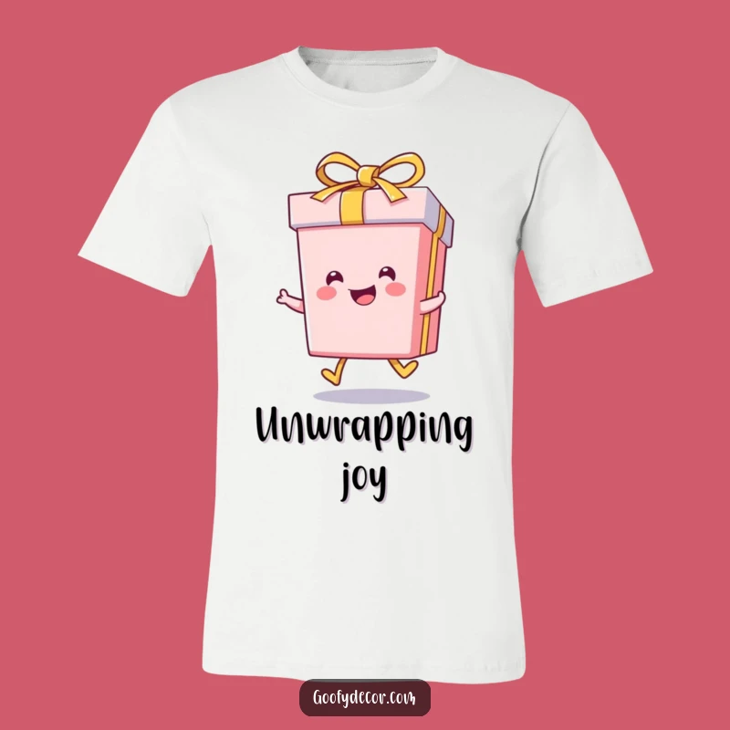 Funny Kawaii Gift Box Skip T-Shirt: Spread Happiness - Great Funny Gift!