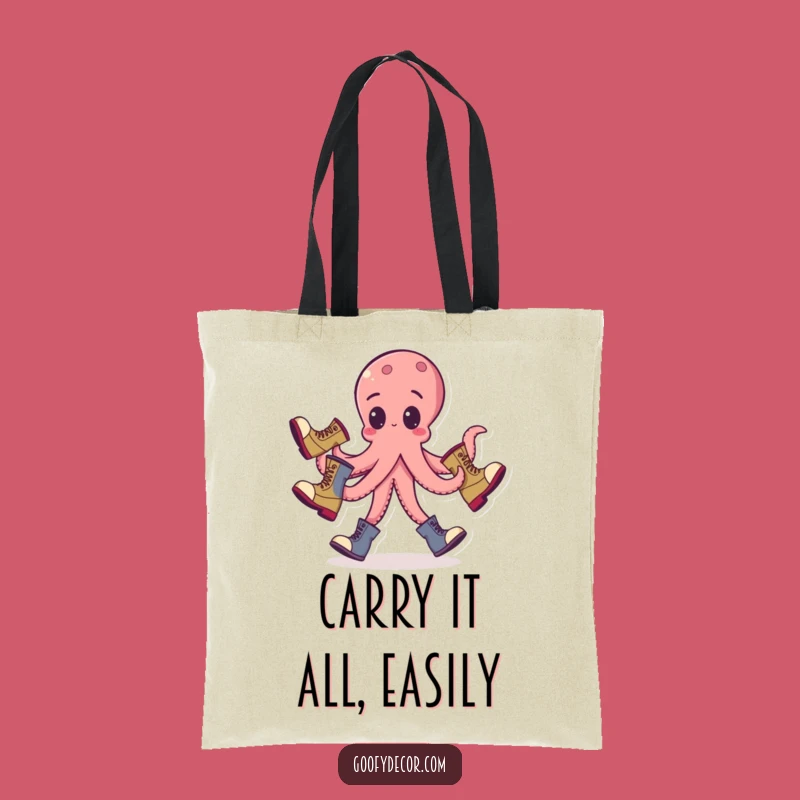Funny Octopus Juggling Tote Bag: Carry Your Fun - Ideal Gift