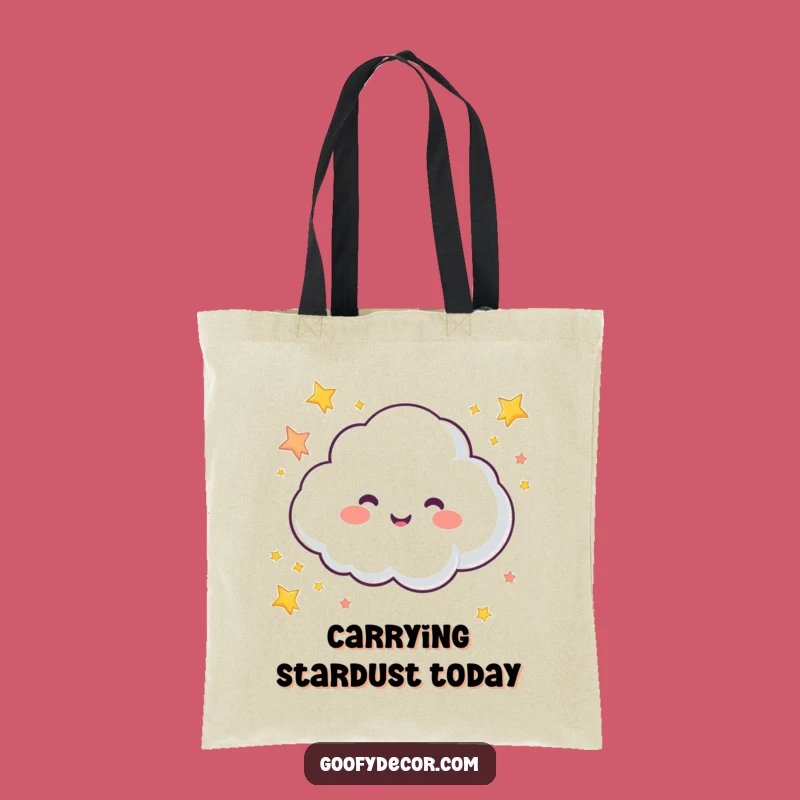 Funny Cloud Tote Bag: Star Sprinkling Joy, A Practical Funny Gift!