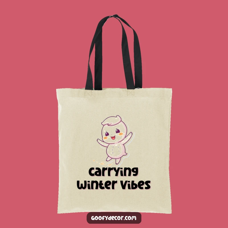 Funny Giggling Snowflake Tote Bag, Carry Your Laughs Everywhere Easily