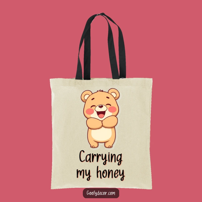 Funny Bear Hug Tote Bag: Carry Your Essentials with This Big Bear, Perfect Funny Gift!