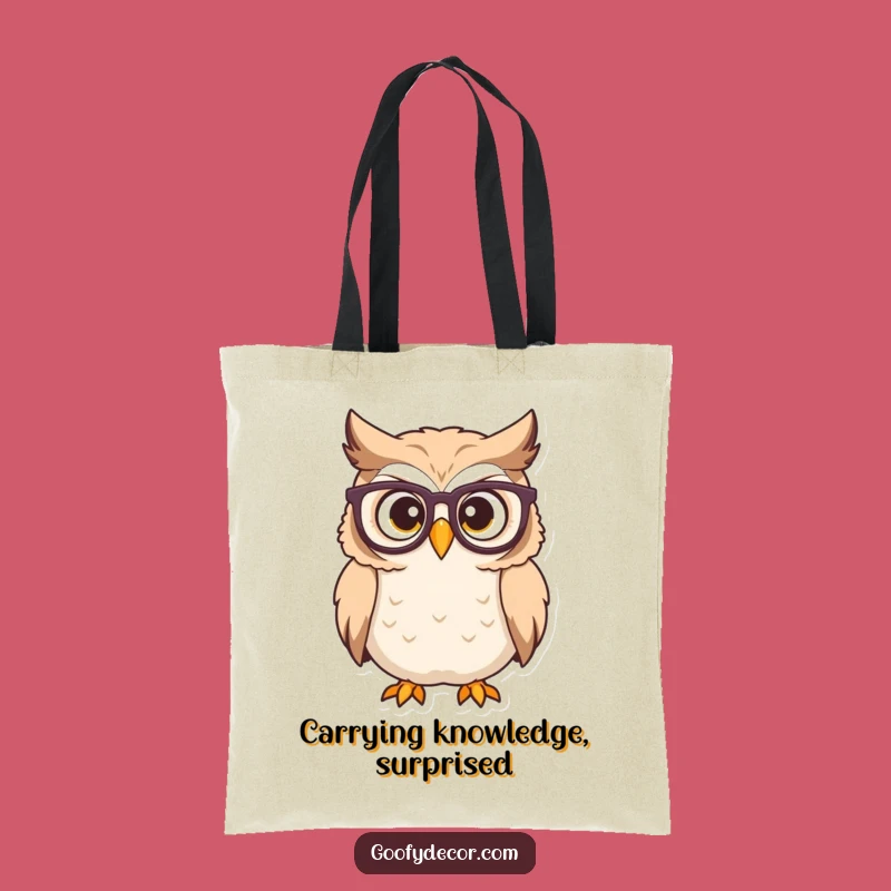 Funny Owl Tote Bag: Carry Your Discoveries with Wise Flair