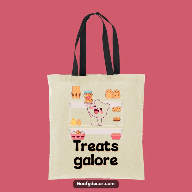 Funny Tote Bag: High Cookie Jar Reach - Hilarious Snack Gift